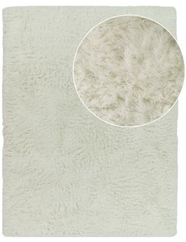 Alfombra de pelo largo Silvana blanco 200x280 cm