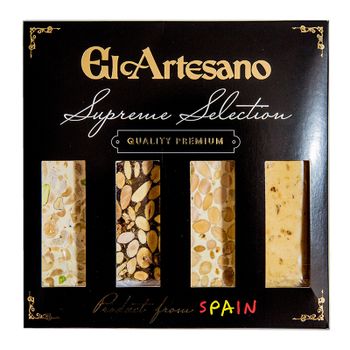Pack de 4 miniturrones de 70grs. Marca El Artesano