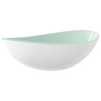 lavabo de vidrio templado blanco 545x35x155 cm vidaxl