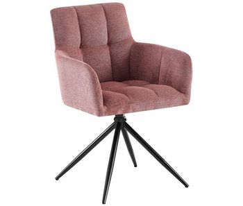 Silla de comedor jonah tela rubí 59x59x87 cm