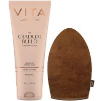 vita liberata gradual tanning lotion  luxury velvet tanning mitt - untinted