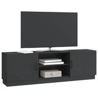 mueble de tv  mueble de salon  gabinete de tv negro 150 x 31 x 47 cm madera de ingenieria