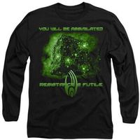 star trek camiseta manga larga assimilate para hombre