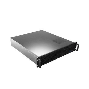 Chasis rack 2U Lanberg SC01-5202-12B 3 ventiladores 10 bahías USB 3.0 negro