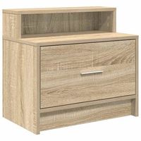 mesita de noche  mesilla de noche con cajon roble sonoma 51x31x47 cm