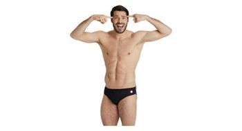 Traje de bano arena  p slip c  p razy placement negro
