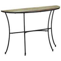 mesa auxiliar de madera maciza reciclada 110x40x77 cm vidaxl