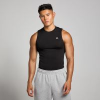 camiseta sin mangas y sin costuras con estampado grafico de pilares tempo para hombre de mp - negro - xl