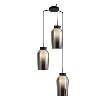 Lámpara colgante nora mármol negro (3 luces)