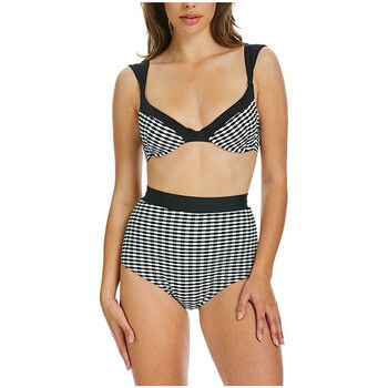 Sapph Bañador Eva negro-blanco Zafiro arriba para mujer