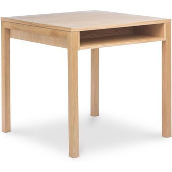 Mesa De Comedor Cuadrada De Madera Madera Natural