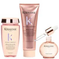 kerastase gloss absolu shampoo conditoner and oil bundle