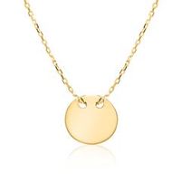 cadena para mujer en oro de 9 quilates grabable