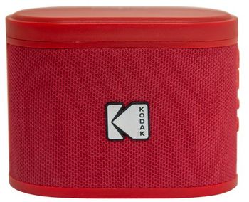 Kodak SOUNDBRIX Enceinte Portable Sans Fil - Connexion Jusqu'à 100 Enceintes - Dock Magnétique et Son Puissant 5W - 3H d'Autonomie - Rouge)