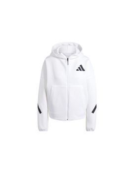 Chaqueta adidas Z.N.E. Full Zip Hoodie Mujer Blanco