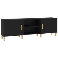 mueble para tv madera contrachapada negro 150x30x50 cm vidaxl