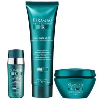 trio champu mascarilla y serum kerastace resistance therapiste