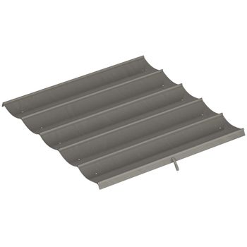 Outsunny Lona de techo para pérgola/cenador retráctil de 3 x 3 m - solo lona 250 x 255 cm gris claro   Aosom España