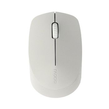 Rapoo M100 Silent Ratón Óptico Inalámbrico 1300DPI Gris Claro