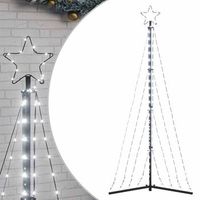 led para arbol de navidad 339 leds blanco frio 182 cm vidaxl