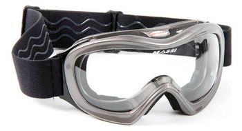 Mascara de la serie massi o  39 show   plata   lentes transparentes