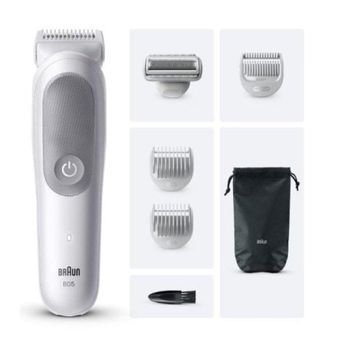 Recortadora Braun Wet & Dry Gris Inalámbrica Batería Li-ion 100min Accesorios X6 Ipx7