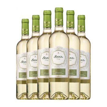 Vinos Sanz Vino Blanco Rueda Joven 75 Cl 13% Vol. (pack De 6 Unidades)