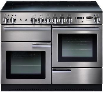 RANGEMASTER Professional 110 Electric Range Cooker - Stainless Steel & Chrome, Stainless Steel