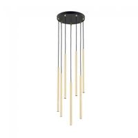 lampara de techo selter premium oro 7 luces