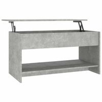 mesa de cafe - mesa de centro madera de ingenieria gris hormigon 102x50x525cm