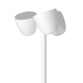 Lámpara de pie con lector led trio (3x8w+8w)