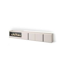 mueble tv antequera-02 con chimenea y luces led