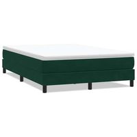 cama box spring sin colchon terciopelo verde oscuro 160x210 cm