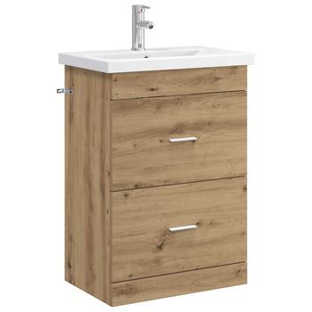 Juego De Muebles De Baño Roble Artisan 61 X 40 X 84,5 Cm Vidaxl