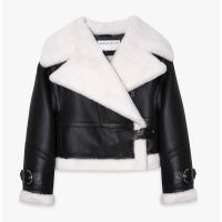 shoreditch ski club daia shearling jacket - l