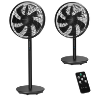 taylor swoden eurus - ventilador de pie y de mesa digital 2 en 1 con 7 aspas temporizador de 9 horas control remoto altura ajustable de 68 a 110 cm 3 velocidades y 3 modos oscilacion de 90 45w