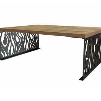 Mesa De Café Germantown 108, Aglomerado Laminado, Angular, 45x70x100cm