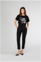 pantalon pitillo de tejido elastico black