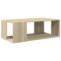 mesa de centrormesa auxiliarrmesita de centro madera de ingenieria roble sonoma 895x48x30 cm