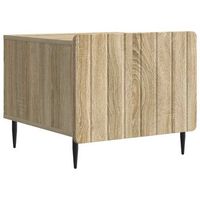 mesa de cafe roble sonoma 49 x 50 x 42 cm madera de ingenieria vidaxl