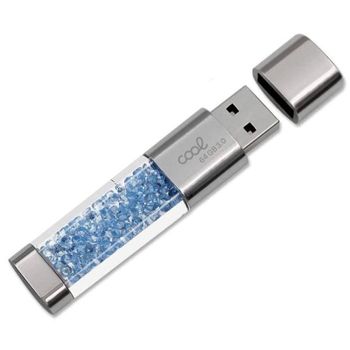 Cool Crystal Pen Drive USB 3.0 64GB Celeste