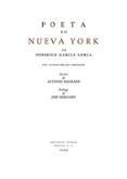 poeta en nueva york facsimil