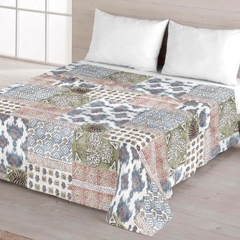 Juego De Sábanas 4 Piezas 100% Algodón Cama 150 Cm Naturals Indian