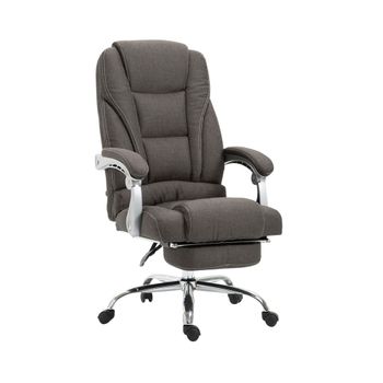Silla de oficina giratoria regulable en Tela Gris oscuro