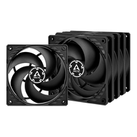 ventilador 12cm arctic p12 value pack 5 unidades