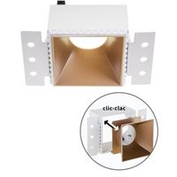 aro para downlight empotrable hapi cuadrado para yeso laminado l13xan75xal55cm oro