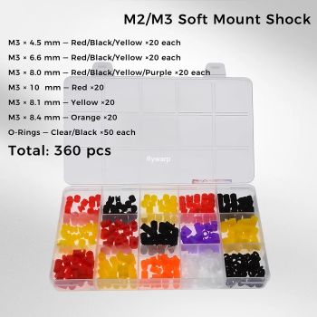 Amortiguador de montaje suave FPV Drone M2/M3 para controlador de vuelo F4/F7 |   Bolas de amortiguación para piezas de cuadricóptero RC de 20 × 20 y 30,5 × 30,5