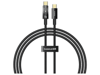cable usb - baseus power-off explorer lightning usb-c 100 cm 100w apagado automatico carga ultrarrapida negro