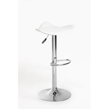 Pack 6 Taburetes Rox De Polipiel 83*37*37 Cm - Blanco