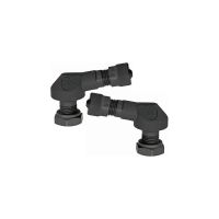 vastago de valvula de neumatico 113mm 90 ariete negro par